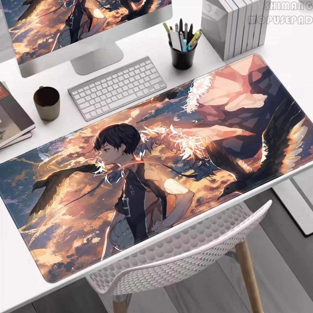 Mouse Pad Anime HD Haikyuu Large Rubber Rugs PC Game Table Mat Laptop Desk Pad XL Nonslip Computer Keyboard Office Desktop Mats