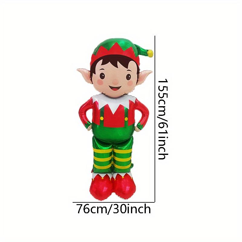 

1/2pcs 61 Inch Standing Christmas Elf Balloons, Indoor and Outdoor Party Decorations, Christmas Decorations, Holiday Supplies Other