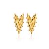 Vintage Geometric Heart Earrings For Women Gold Color Stainless Steel Love Irregular Earring Wedding Christmas Jewelry Gift