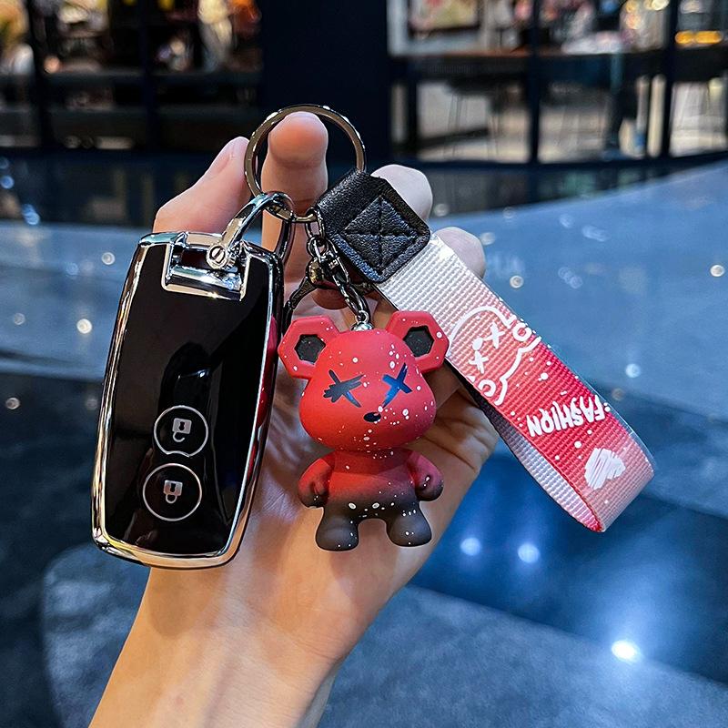 TPU Car Key Case Cover for Suzuki Swift for Suzuki Grand Vitara Swift SX4 S-Cross XL-7 Shell Fob Holder Keychain Protector