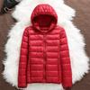Women Puffer Jackets Plus Size Hooded Female Ultra Lightweight Packable Down Coats