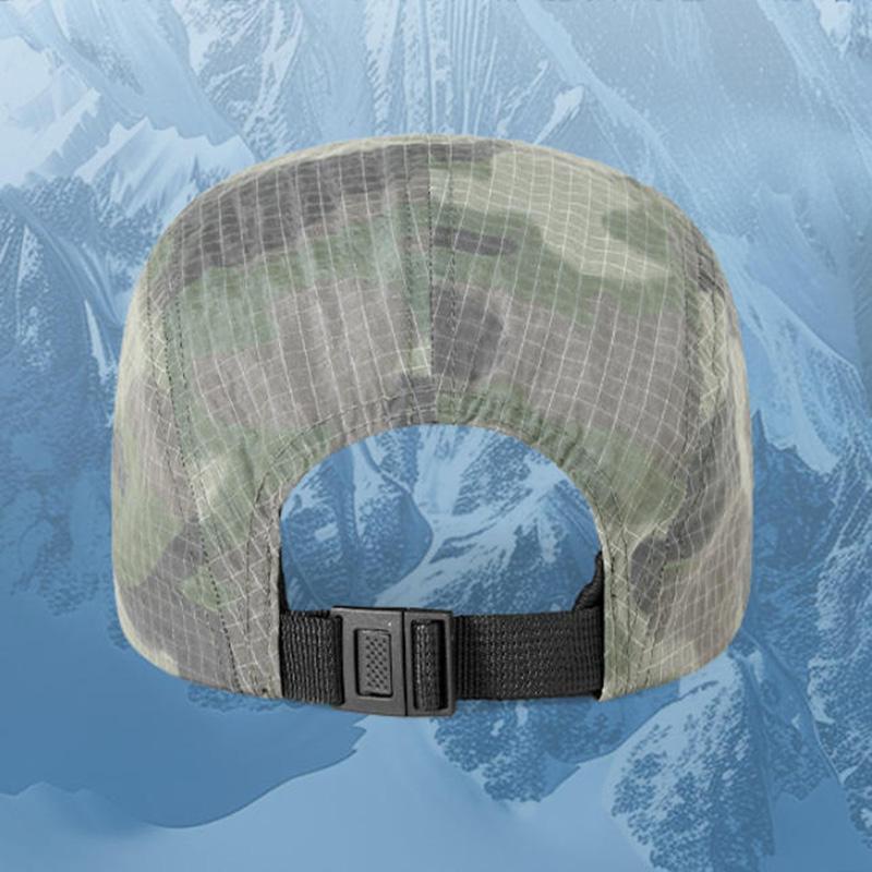 Summer Quick-dry Thin Short-brim Baseball Cap, Camouflage Soft-top Duckbill Hat, Unisex Sports Sun Hat, Outdoor Running Cap