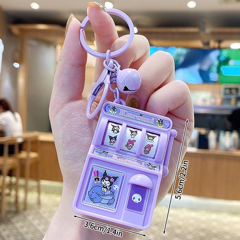 Hello Kitty Keyboard Keychain Stress Relief Keyboard Keyring Kitty Fidget Toys Click Keychain Bag Accessories Hanging Pendant