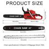 20 Inch Gas Chainsaw 58CC 2-Stroke Gas Powered Chainsaw Handheld Cordless Chainsaw High-Power Saw For Wood Cutting Tree Trimming