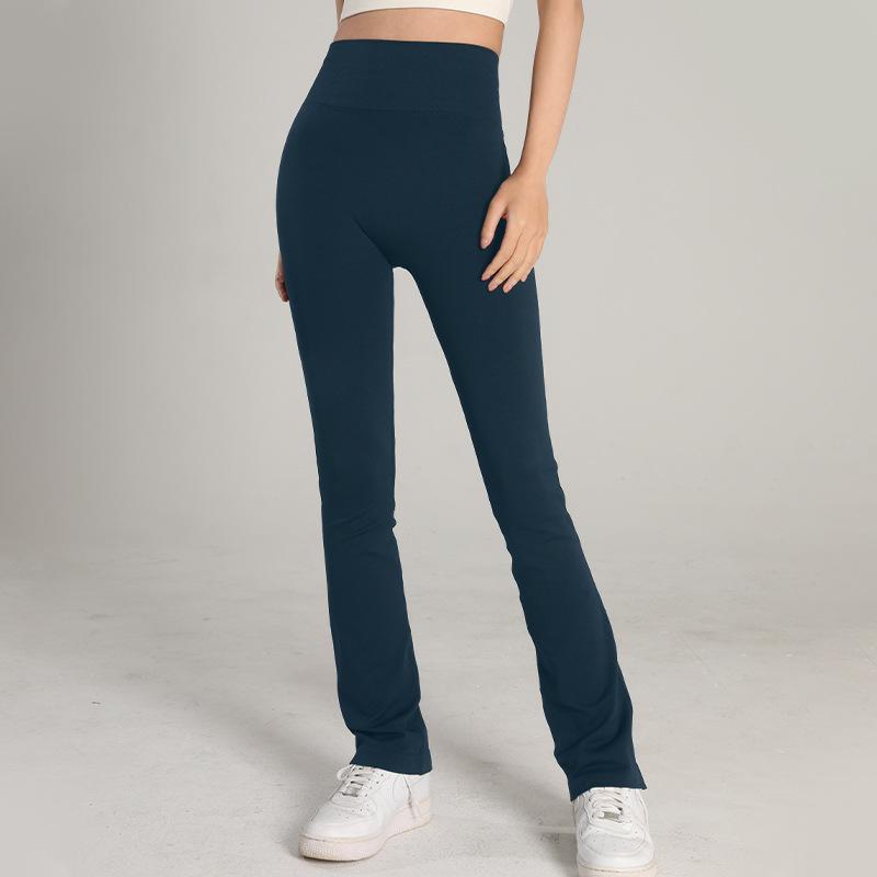 

Брюки клеш для йоги с высокой талией телесного цвета – Женская утягивающая одежда для фитнеса с эффектом подтяжки ягодиц XL павлин голубой