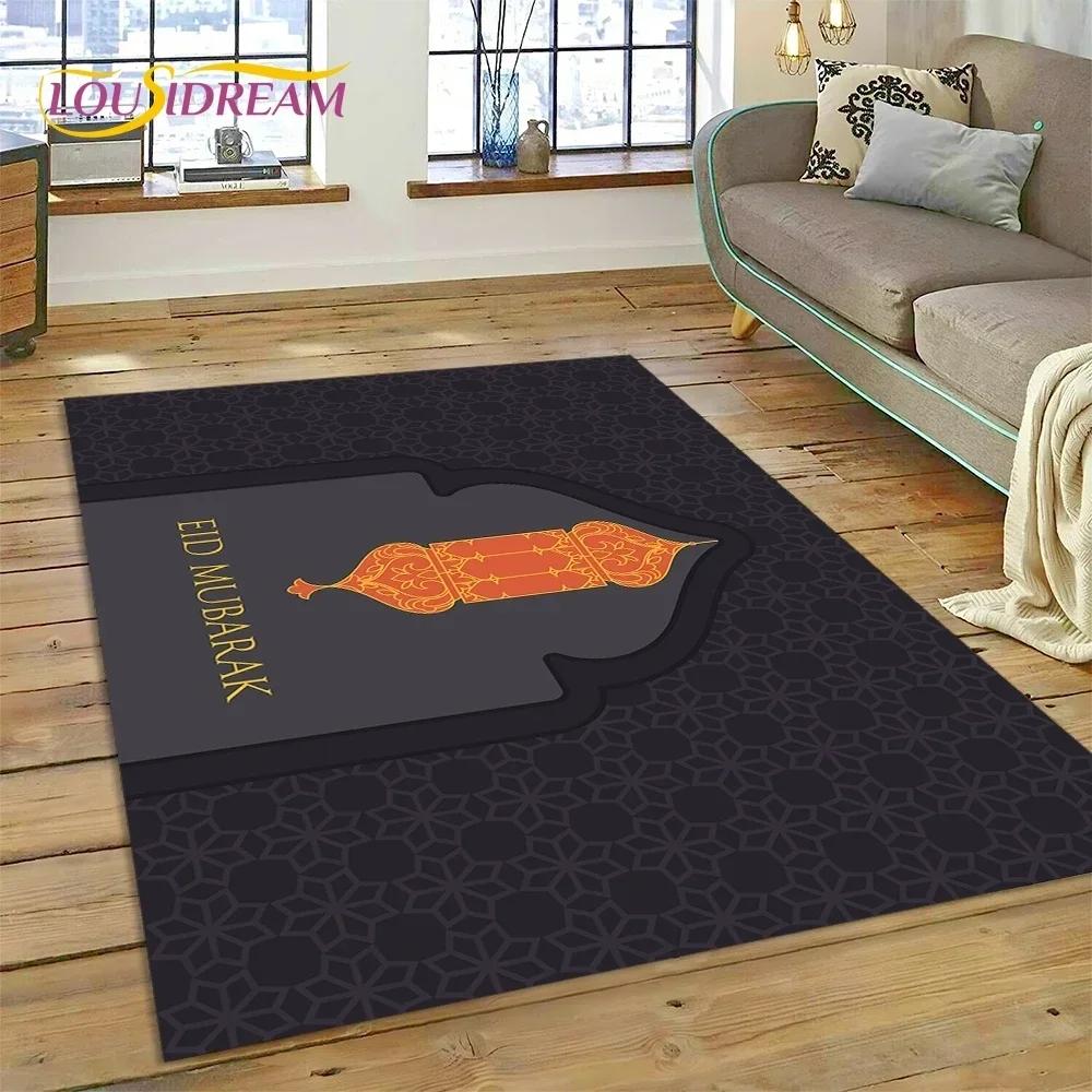 Muslimský Islám Modlitba Klečící Poly Podložky Mandala Koberec Kobereček do Ložnice Obývacího Pokoje Domácí Dekorace na Pohovku,Velká Dekorativní Podlahová Rohož