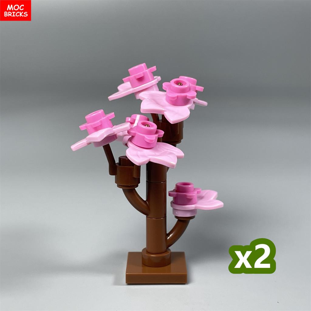 MOC Bricks Pepper Vegetable Field Jungle Lake Garden Farm Scene Plants Farmland House Decoration Building Blocks Kids Toys