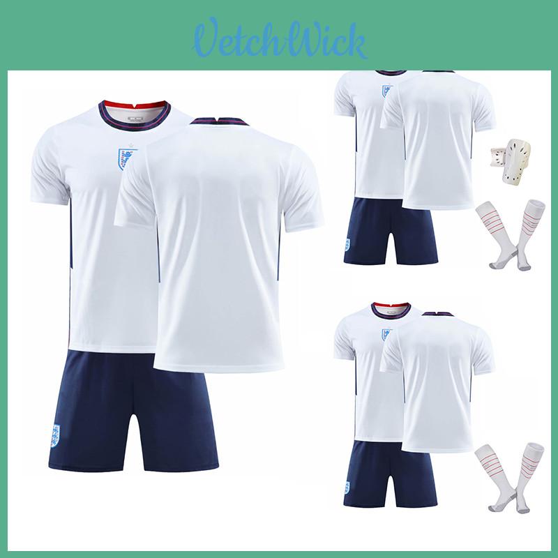Multicoloured England Home T-shirt And Pants Set For Boys And Girls
