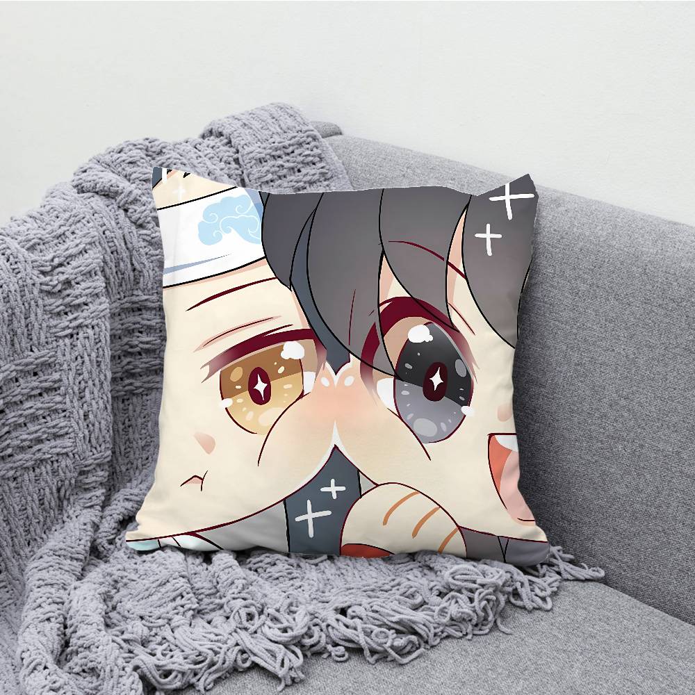 Mo Dao Zu Shi Pillow Case Print Polyester Fiber 40X40 cm Home Sofa Throw Cushion Cover Decoration