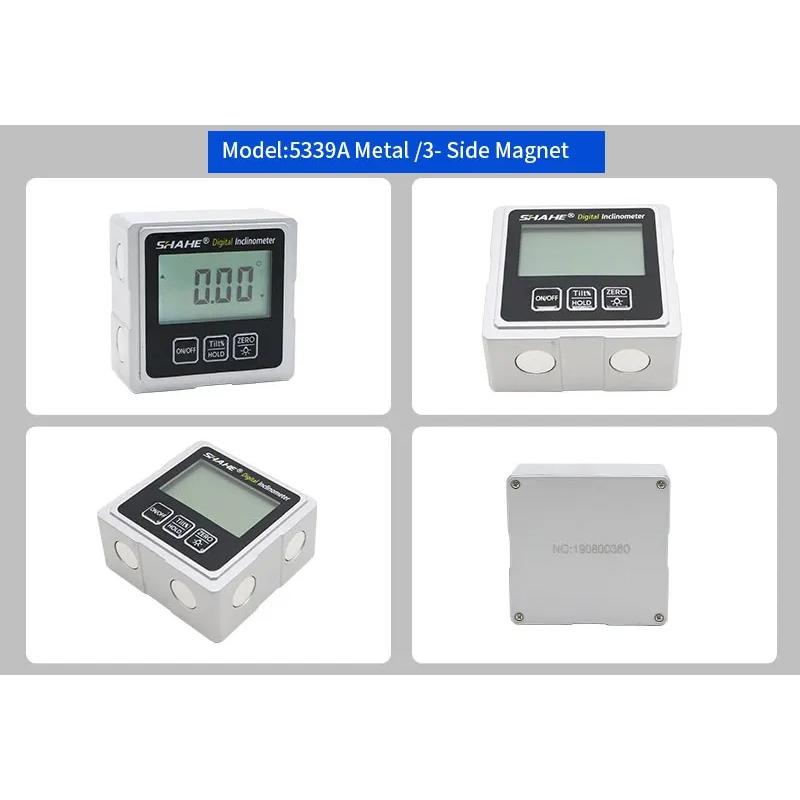 SHAHE Magnetic Digital Level Electronic Angle Finder Protractor Inclinometer Bevel Gauge With Magnets Backlight