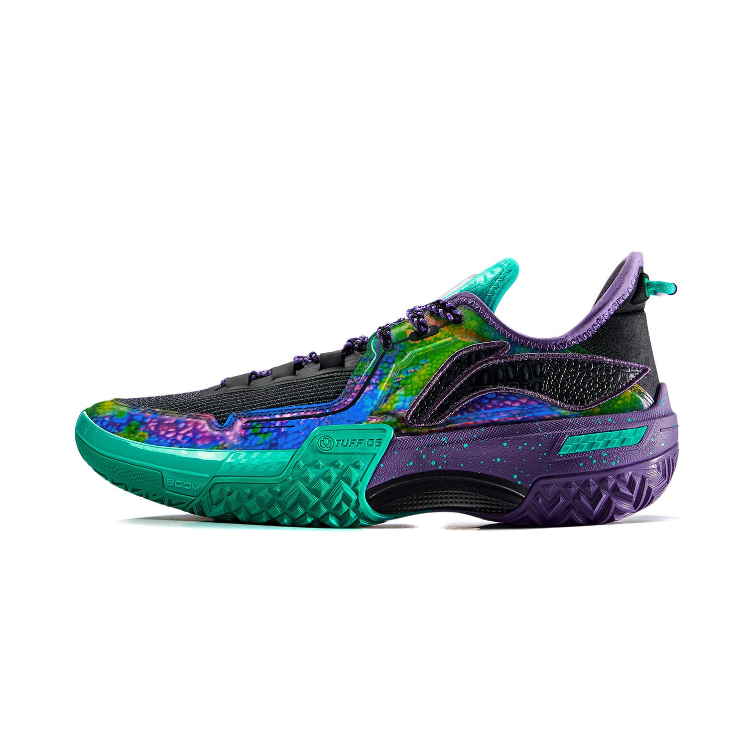 Li-Ning ABFU035-6 Men s Jie Ao (Chameleon) Outdoor Basketball Shoes Green/Purple/Black 39