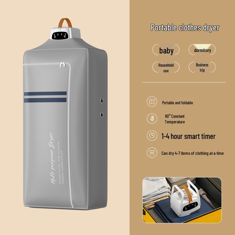 Portable Foldable Dryer: Convenient, No-Installation Clothes Drying - Perfect for Home, Dorm & Travel