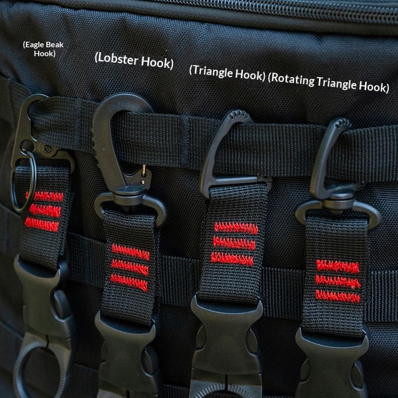 1Pc Nylon Webbing Buckle Hook Climb Carabiner Belt Backpack Hanger Hooks Clip Multifunction Water Bottle Holder Clip