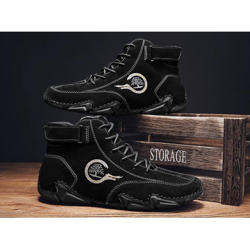 Pánská volnočasová obuv, Kotníkové boty, Venkovní volnočasové pánské boty, Pánská obuv