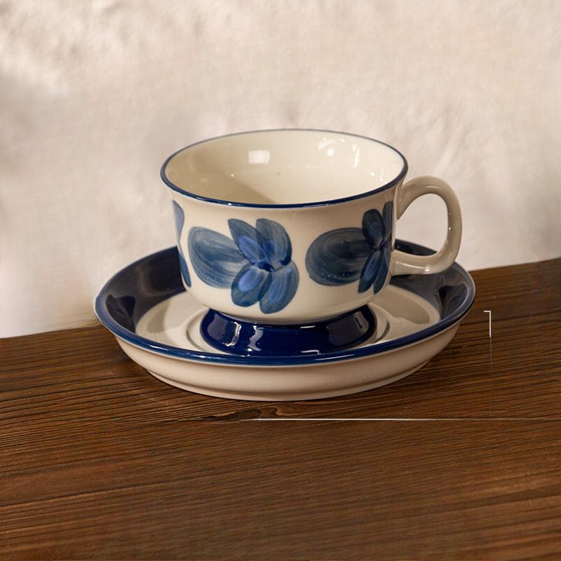 

Кофейная чашка среднего стиля, расписанная вручную, нишевая чашка для послеобеденного чая, изысканная чашка высокой ценности, высококлассная кофейная чашка 220ml