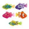 Magic Water Activated Glowing Swimming Fish Waterproof Interactive Robot Fish with Electric Movement Neon Deep-Sea Disco Bath Toy