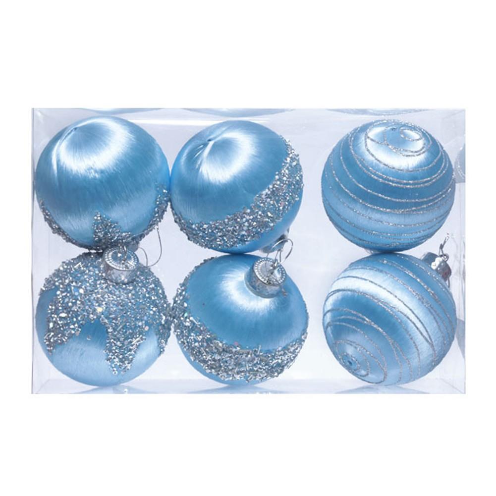 

Блестящие рождественские шары Рождественские шары-украшения Легко повесить синий
