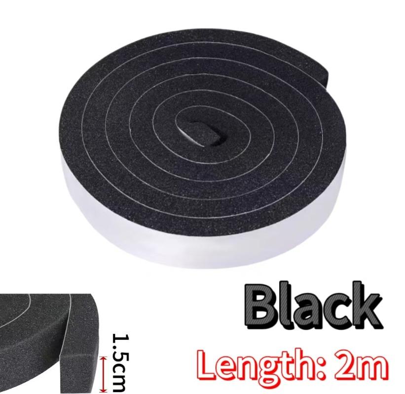 2-6pcs Self-Adhesive Sponge Foam Insulation Tape Door Window Sealing Strip Weather Stripping Soundproof Windproof Dustproof Seal