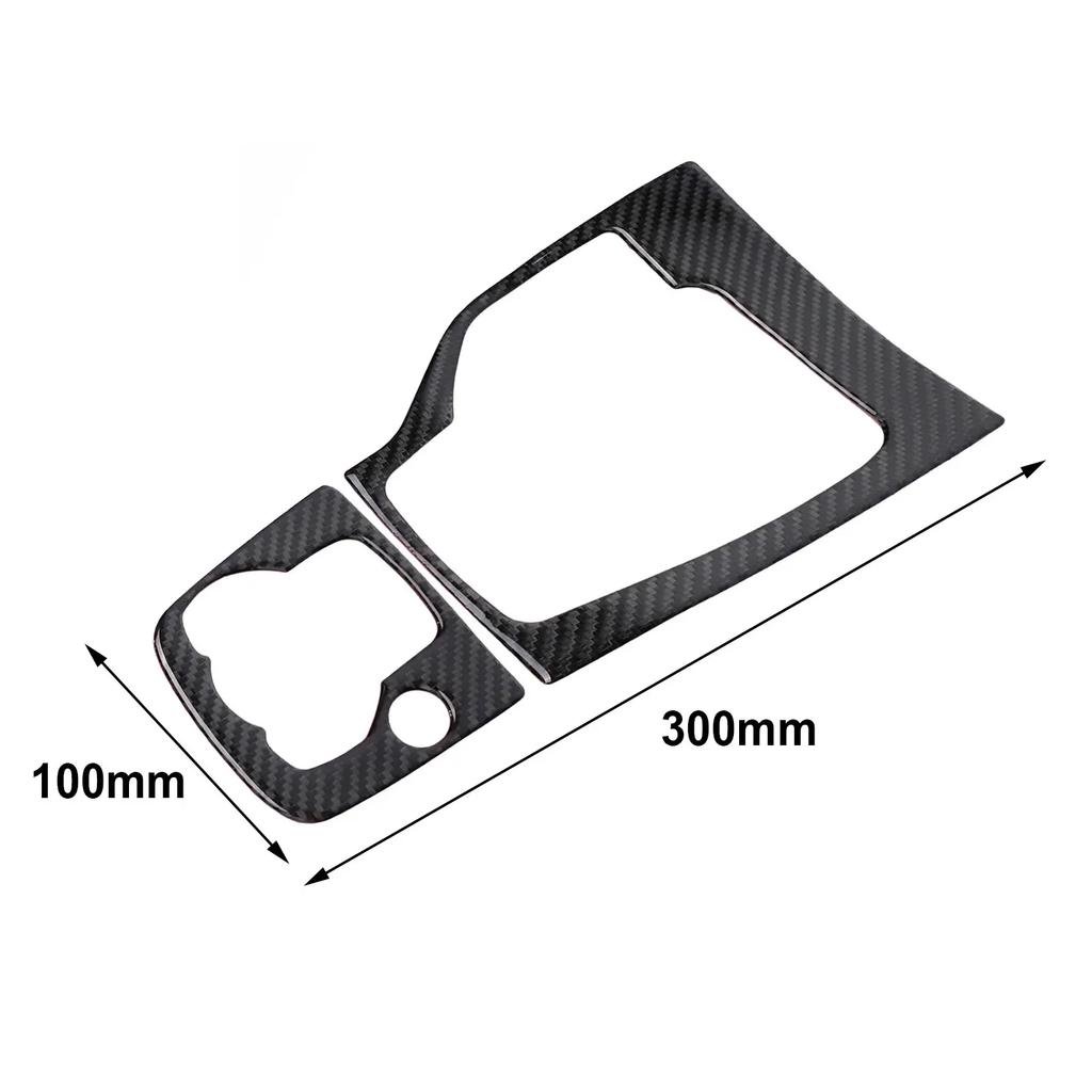 Carbon Fiber Look Gear Shift Panel Cover Trim For Mazda 3 Axela 2013-2016 Gear Transmission Decorative Sticker