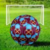 West Football Printed Size 5 Soccer Ball - Durable, Machine-stitched, Soft and Comfortable, Suitable for Training and Matches Gift