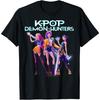Kpop Caçadores de Demônios Caçador de Almas Pose de Heróis Foto em Grupo Camiseta Masculina