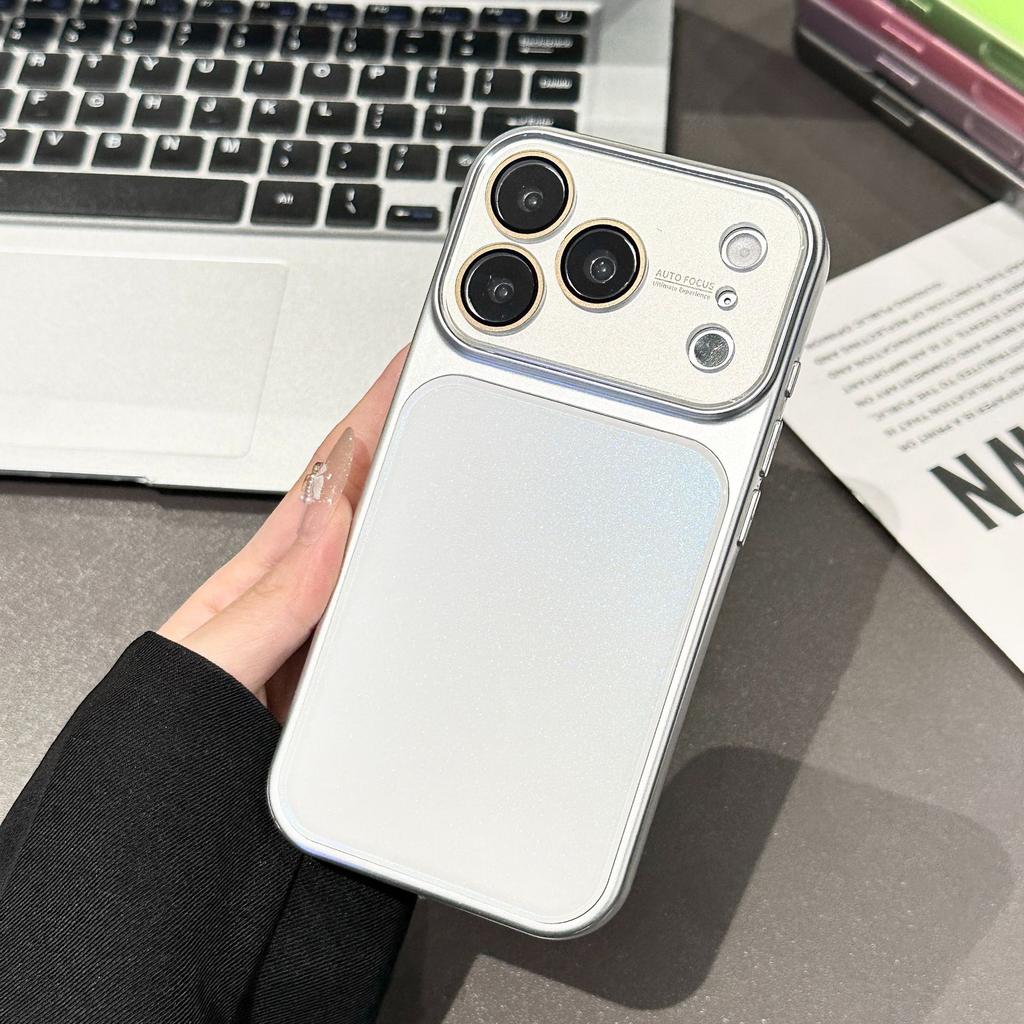 New Glitter Glass New Color Change 17 Seconds Suitable for iPhone17promax Mobile Phone Case 16pro All-inclusive 14/15