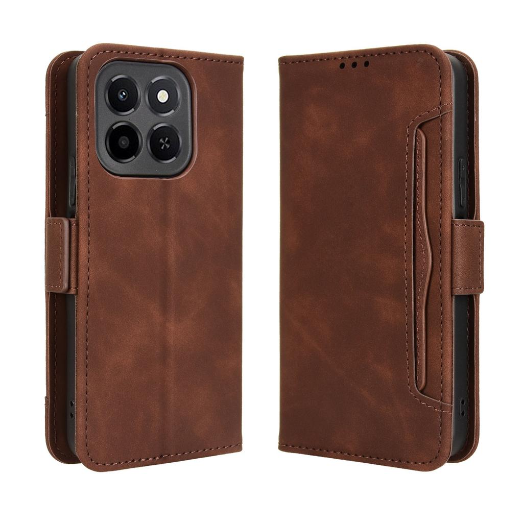 For Honor X6c 4G Leather Case Phone Wallet Cover with Multiple Card Slots
