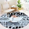 Aitana Round Area Rug,Carpet Rug for Living Room Bedroom Sofa Playroom Decor,Non-slip Floor Mat