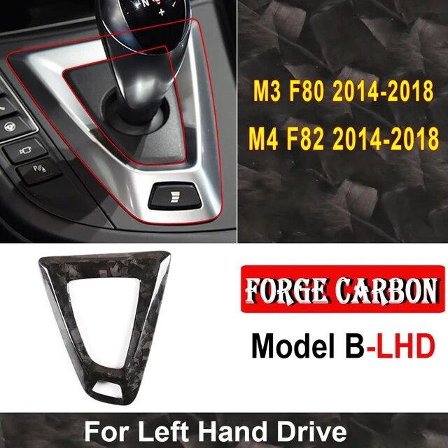 Carbon Fiber For BMW M2 F87 M3 F80 M4 F82 F83 M5 F10 X5M F85 X6M F86 Gear Shift Knob Cover Gearshift Shifter Sticker