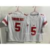 Washington Commanders 5 Daniels Football Jersey Mens Womens Bamboo Fiber Athletic Team Sports Shirt