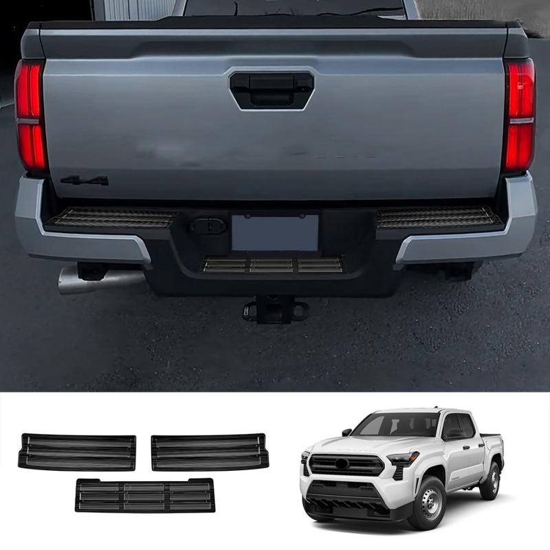 For TOYOTA TACOMA 2024 2025 Rear Bumper Foot Plate Trunk Door Sill Guard Protector Cover Car Rear Trunk Sill Cover accessories