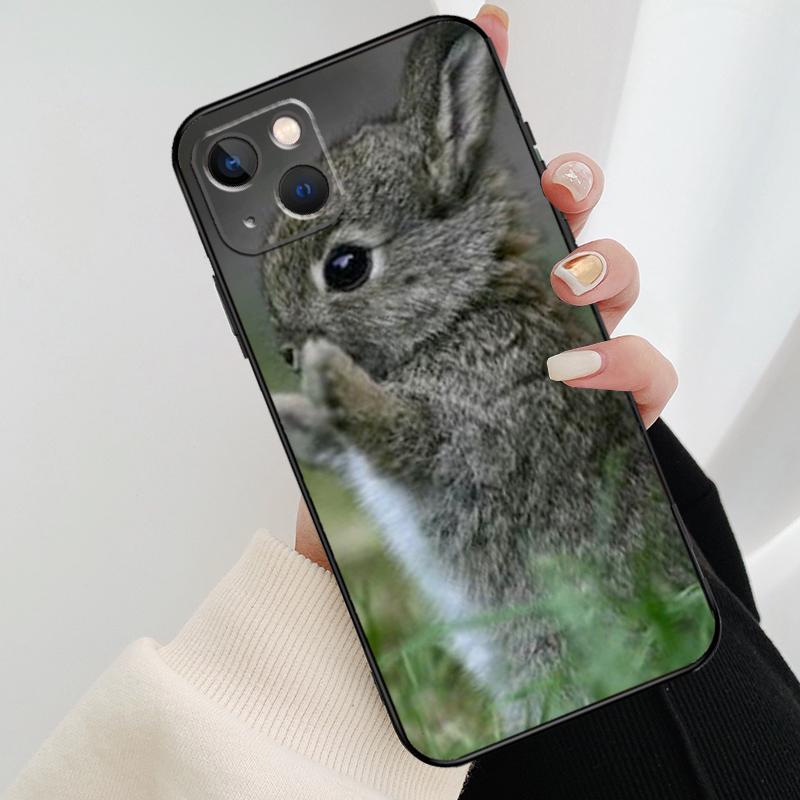 Baby Rabbits Bunny Phone Case For iPhone 17 Pro Max 14 13 12 11 15 16 Pro Max mini 16 15 Plus 16e 17 Air Cover
