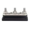 3 Post Power Distribution Block Bus Bar with Cover,300A Rating, Marine Bus Bar, Automobile, and Solar Wiring