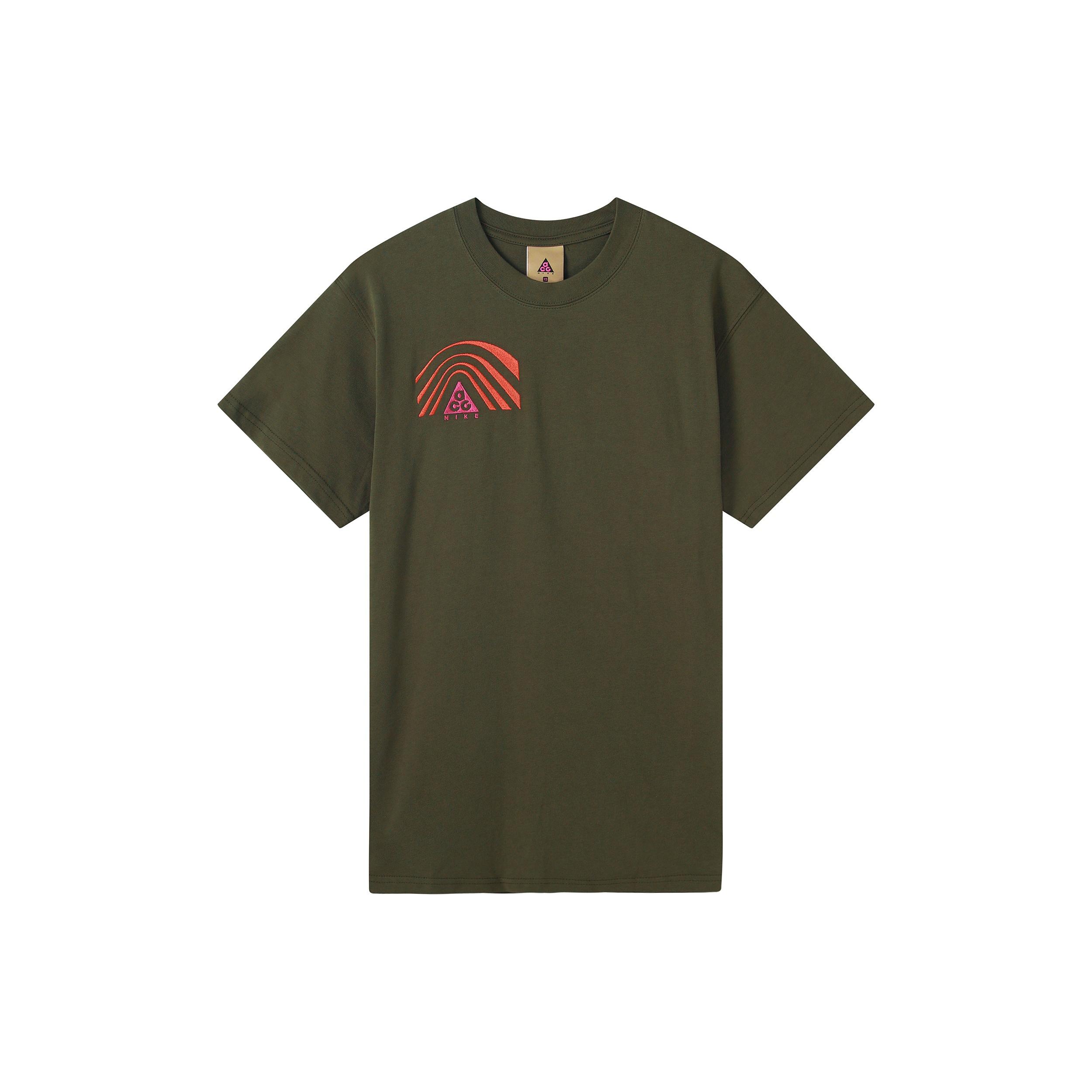 Nike ACG Series Round Neck Sports Short Sleeve Green Army green Men s CT4169-325 XS