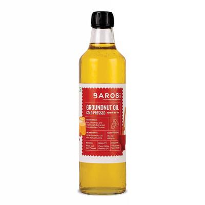 Arašídové máslo lisované za studena (750 ml), Za studena lisovaný podzemnicový olej Barosi
