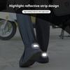 1 Pair Rainproof Shoe Covers Waterproof Non-Slip PVC Puncture Resistant Thickened Shoe Covers with Adjustable Elastic Band
