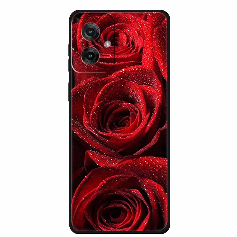 Etui do Motorola Moto G55 5G Luksusowe Miękkie Silikonowe TPU Tylna Osłona Etui na Telefon dla MotoG55 Ochronne Odporne na Wstrząsy Kolorowe Fundas