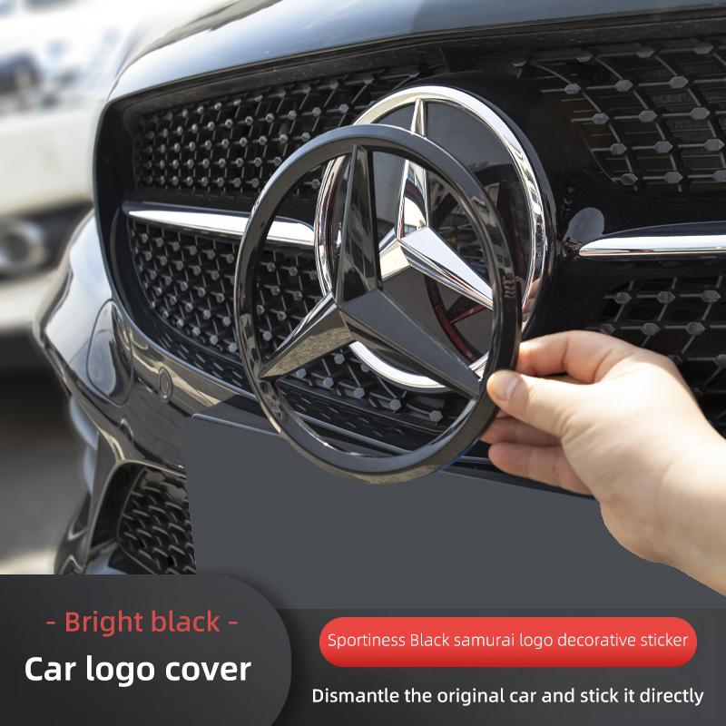 3D Car Front Hood Emblem Bonnet Sticker Rear Trunk Badge Decal For Mercedes Benz AMG E S C A B Class GLE GLS CLA CLE GLC CLS GLA BJ1