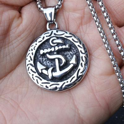 Europäischer und amerikanischer Marine-Stil Schmuck Schiffsanker Herren Anhänger Halskette ,Ein Geschenk für meinen Freund