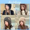 Warme Strickmütze mit Ohrenschützern für Damen Herbst Winter Modeaccessoires