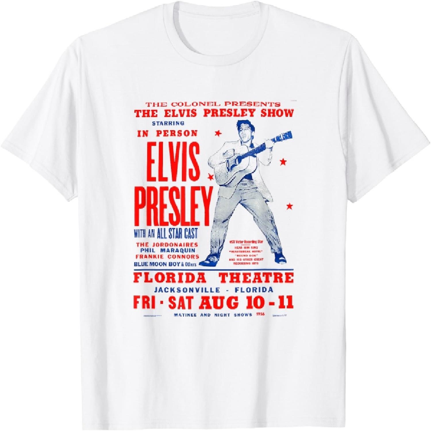 Elvis Presley Florida Theatre T-Shirt S белый