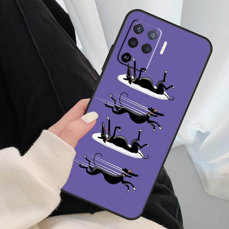 Greyhound Phone Case For OPPO A5 A9 2020 A31 A53 A53S A1K A15 A16 A52 A72 A83 A91 A93 A54 A74 A94