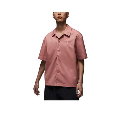 Essentials Statement Jumpman Comfortable Fashion Simple Versatile Solid Color Short Sleeve Shirt Men Tops Rust-Pink FN4626-685