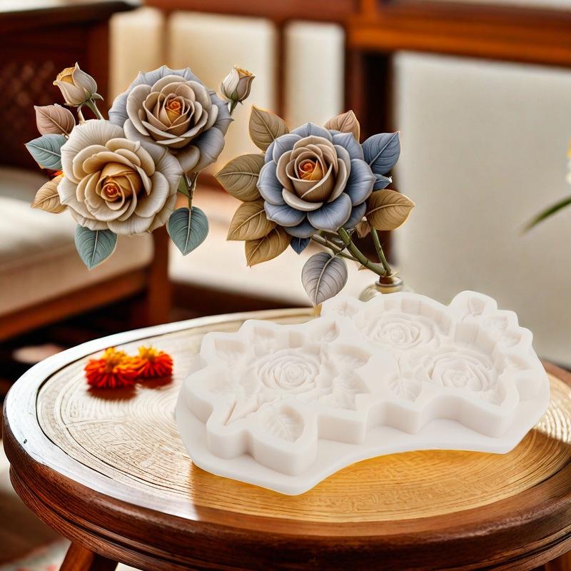 Flowers Leaves Silicone Sugarcraft Mold Chocolate Cupcake Baking Mould Fondant Cake Decorating Tools