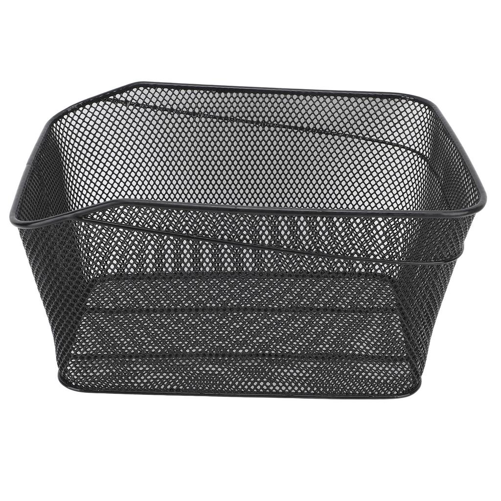 Rear Bike Basket High Strength Metal 44lb Load Bearing Large Capacity Metal Bike Basket Rear for Replacement Storage
