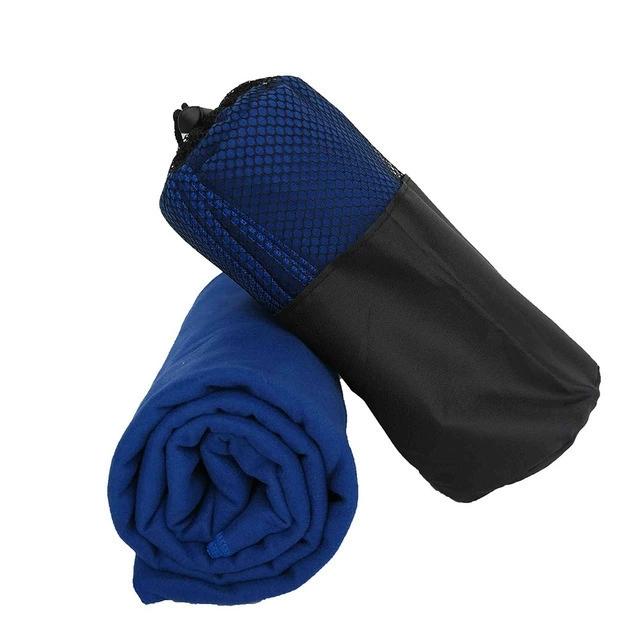 Microfiber Portable Beach Towel Dry Fit Quick Drying Gym Towel with Mesh Bag for Sports