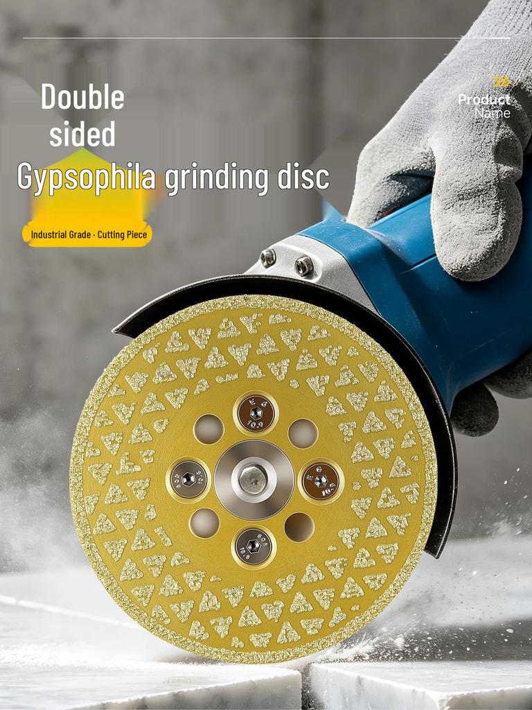 Double-Sided Diamond Angle Grinder Disc for Marble and Quartz Floor Renovation