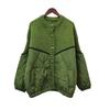 Splicing cotton clothes knitted cardigan autumn and winter new design sense loose lazy wind sweater jacket women