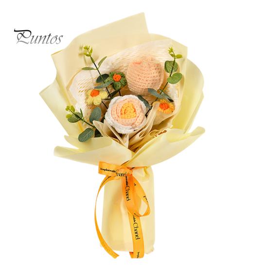 

Вязаный крючком букет цветов украшение ручной работы вязание тюльпан роза цветочные растения украшение искусственный цветок украшение стола подарок на день рождения жёлтый