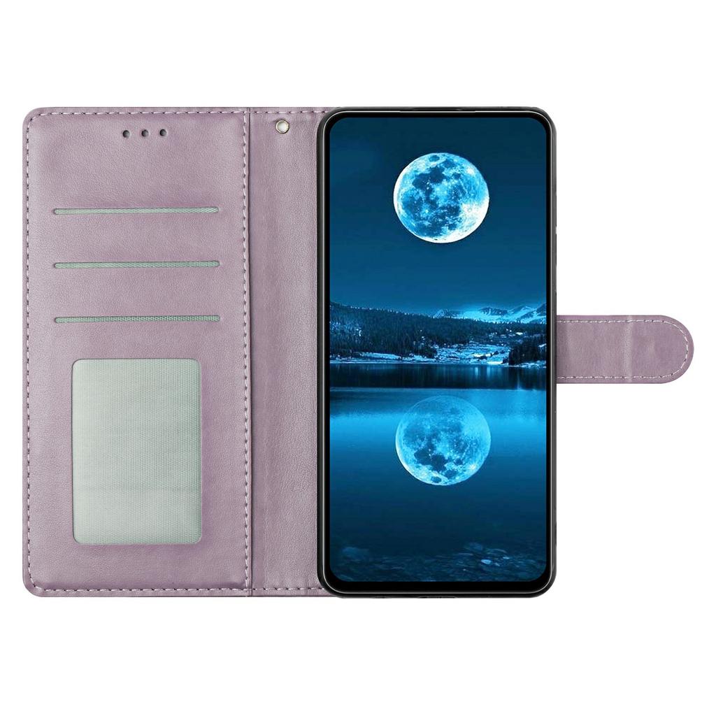 For iPhone 15 Pro Max Leather Phone Case Wallet Stand Cover with Handy Strap